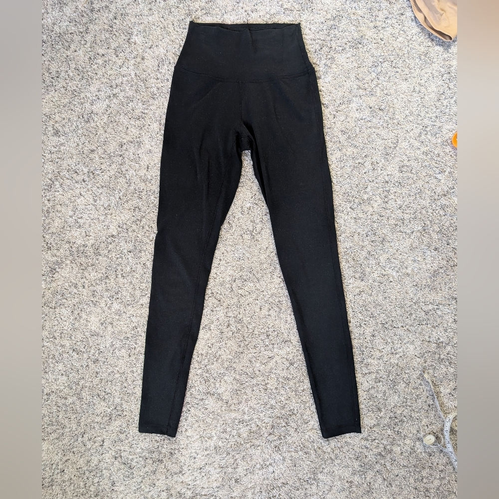 Manduka High-Waisted Black Leggings Small